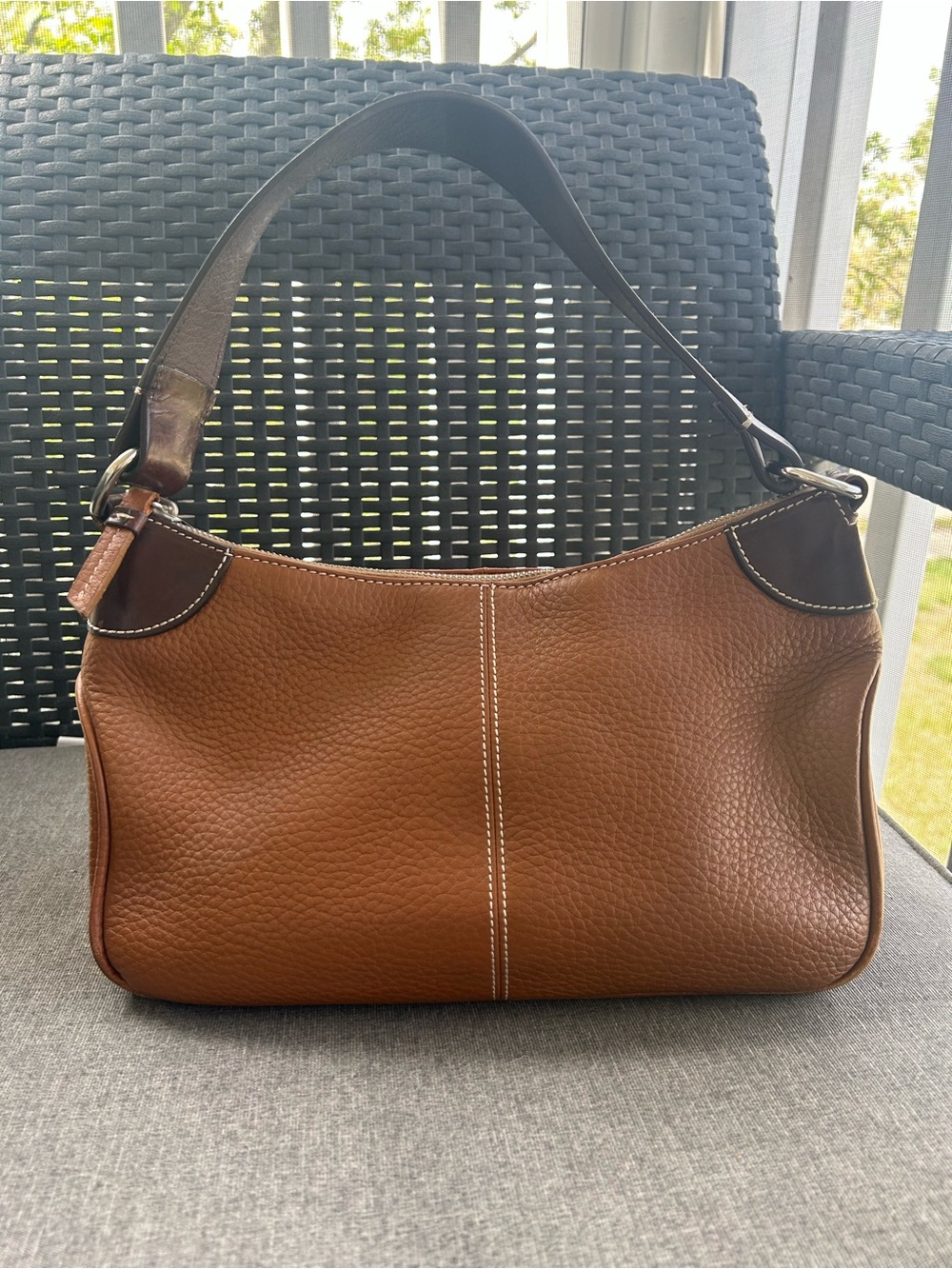Vintage Dooney & Bourke All Weather Leather Top Handle Handbag